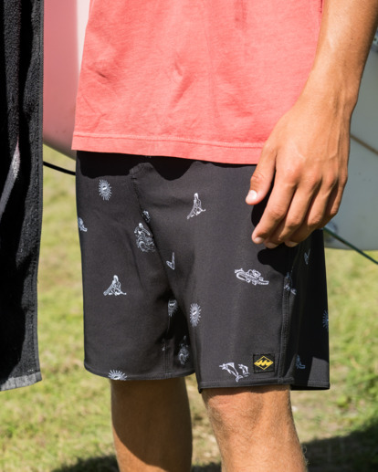 0 Destination  Lo Tide Boardshorts Black UBYBS00167 Billabong