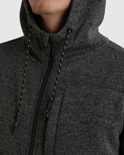 3 A/Div Boundary Sherpa Zip Thru Black UBYFT00115 Billabong