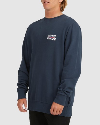 2 Shadow Diamond Crewneck Sweatshirt Blue UBYFT00129 Billabong