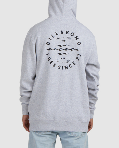2 Big Wave Daz Hoodie Grey UBYFT00202 Billabong