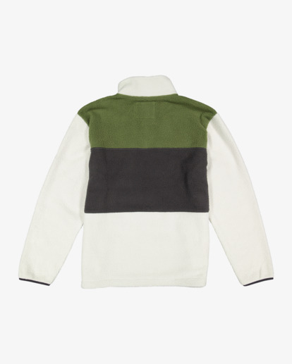 6 Boundary Mock Snap Pullover Grey UBYFT00222 Billabong