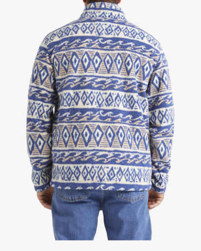 3 A/DIV Waves Boundary Mock Neck Pullover Beige UBYFT00241 Billabong