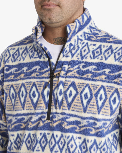4 A/DIV Waves Boundary Mock Neck Pullover Beige UBYFT00241 Billabong