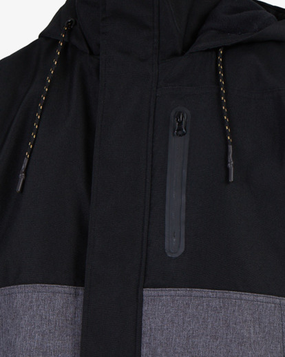 3 A/DIV Boundary Zip Thru Jacket Black UBYJK00106 Billabong