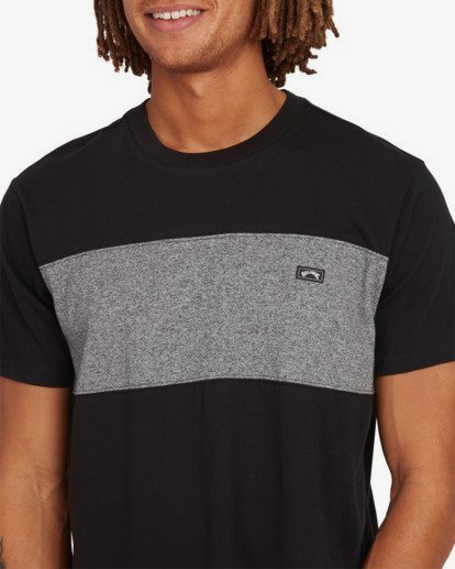 3 Banded Die Cut Short Sleeve T-Shirt Black UBYKT00102 Billabong