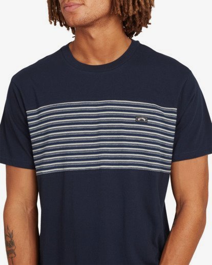 3 Banded Die Cut Short Sleeve T-Shirt Blue UBYKT00102 Billabong