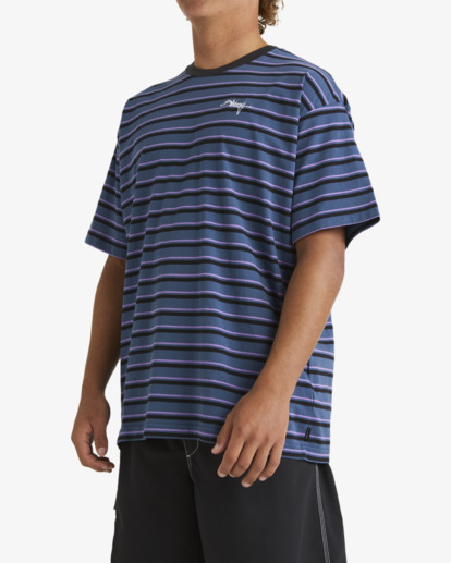 1 Backbeach Stripe T-Shirt Blue UBYKT00140 Billabong