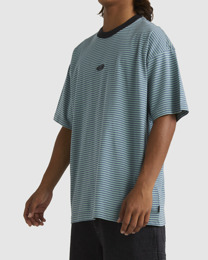 2 Absense Stripe T-Shirt Blue UBYKT00141 Billabong