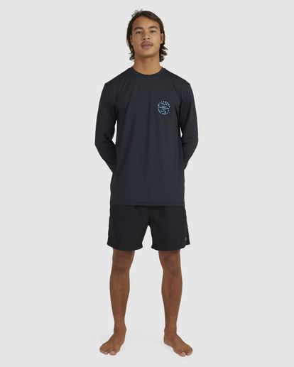 6 Big Wave Daz Rash Vest Black UBYWR00119 Billabong
