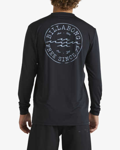 2 Big Wave Daz Rash Vest Black UBYWR00119 Billabong