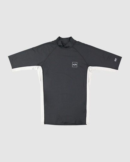 4 Airlite Stacked Rash Vest Black UBYWR00131 Billabong