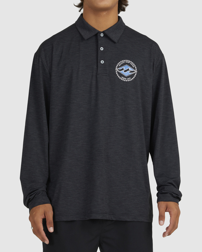 0 Shoreline Fisho Rash Vest Black UBYWR00137 Billabong