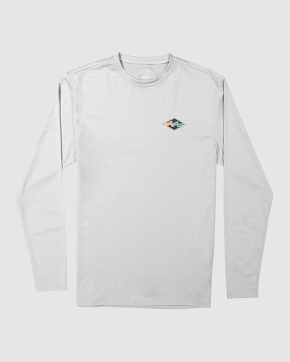 5 Diamond Shoreline Rash Vest Grey UBYWR03001 Billabong