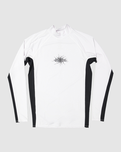4 Jimmy Contrast Rash Vest Black UBYWR03002 Billabong
