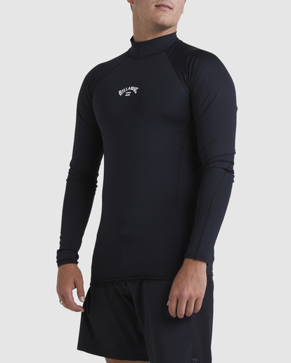 1 All Day Arch Rash Vest Black UBYWR03010 Billabong