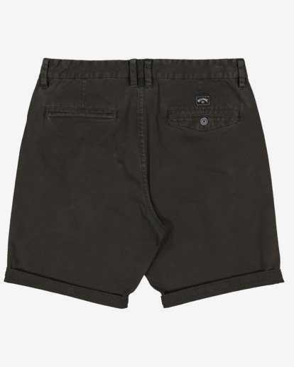 1 Wave Wash Twill Shorts Black UBYWS00105 Billabong