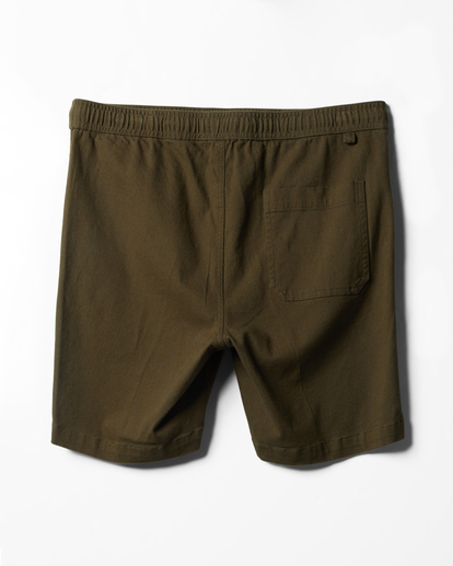 6 Beach Days Layback Twill Elastic Waist Walkshorts 18.5" Multicolor UBYWS00112 Billabong