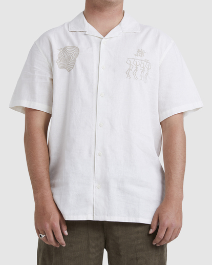 0 Pilpeled Tribe Hemp Vacay Shirt White UBYWT00116 Billabong