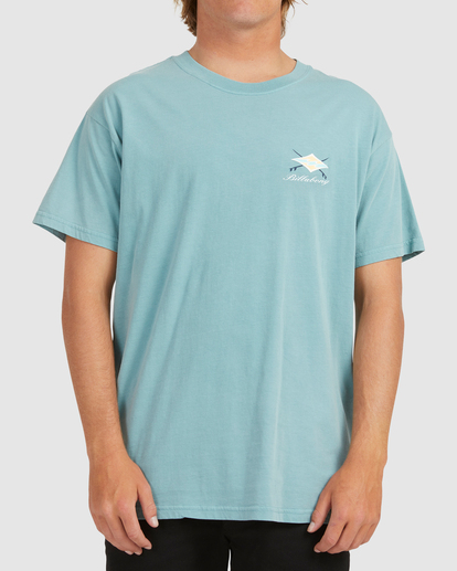 0 Bong Days Short Sleeve T-Shirt Blue UBYZT00163 Billabong