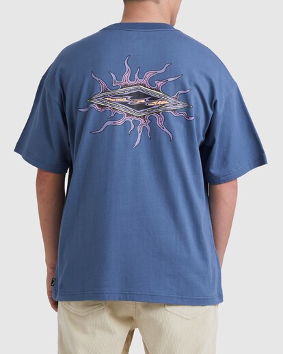 2 Diamond Grit T-Shirt Blue UBYZT00428 Billabong