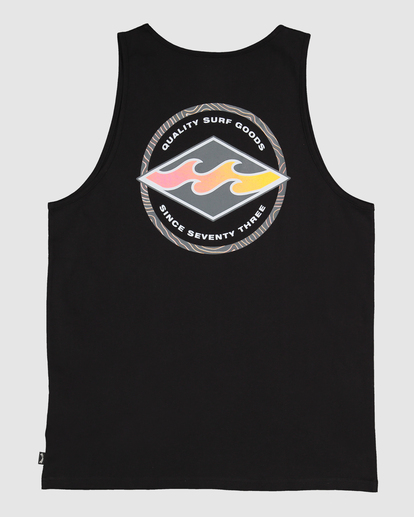 4 Rotar Diamond Tank Top Black UBYZT00491 Billabong
