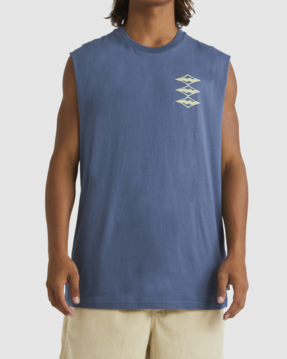 0 Crayon Wave Tank Top Blue UBYZT00522 Billabong