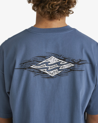 3 Tribal Diamond T-Shirt Blue UBYZT00633 Billabong