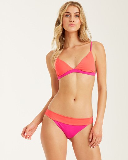 3 Born 4 Sun Fixed Tri Bikini Top Grey XT412BBO Billabong