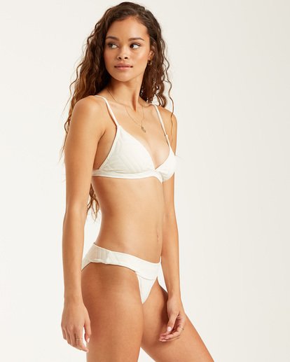 2 Peeky Days Tri Bikini Top White XT522BPE Billabong