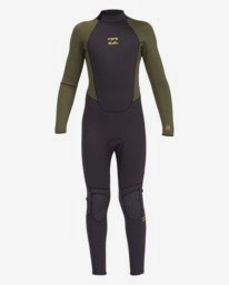 0 Intruder 3/2mm - Back-Zip-Neoprenanzug für Jungen Schwarz 043B18BIP0 Billabong