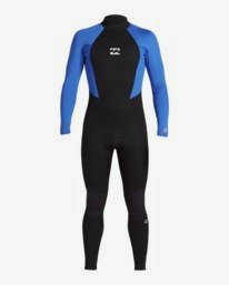 billabong, 3/2mm Intruder - Combinaison de surf Back Zip pour Garçon 8 - 14, BLUE (0020) 3/2mm Intruder - Back Zip Wetsuit for Boys 8 - 14 043B19BIP0
