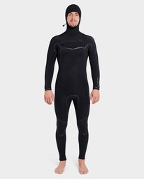 0 Furnace Carbon 504 Chest Zip Full Suit Black 9795896 Billabong