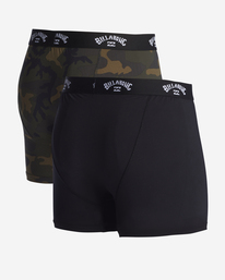 2 Performance - Boxer Briefs 2 Pack for Men Green A1UN02BIW0 Billabong