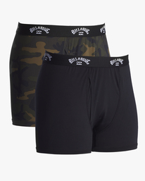 3 Performance - Boxer Briefs 2 Pack for Men Green A1UN02BIW0 Billabong