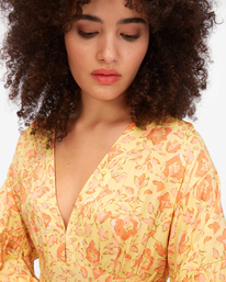 4 Cosmos - Robe midi pour Femme Jaune A3DR14BIW0 Billabong