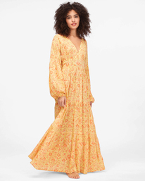 0 Cosmos - Robe midi pour Femme Jaune A3DR14BIW0 Billabong