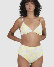 10 Tempest High Retro - Bas de bikini couvrance maxi pour Femme Jaune A3SB27BIP2 Billabong