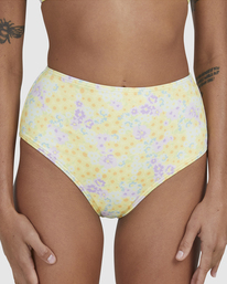 5 Tempest High Retro - Bas de bikini couvrance maxi pour Femme Jaune A3SB27BIP2 Billabong