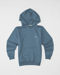 billabong, Boy's All Day Organic Pullover Hoodie, SMOKE BLUE (smb) ALL DAY PO HOODY ABBFT00130