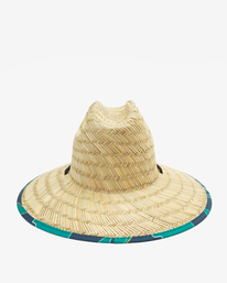 2 Boy's Tides Print Straw Lifeguard Hat Blue ABBHA00120 Billabong