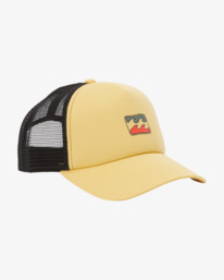2 Boy's Podium Trucker Hat Yellow ABBHA00121 Billabong