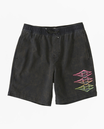 billabong, Boy's Riot Layback 16" Boardshorts, BLACK (blk) RIOT LAYBACK ABBJV00103