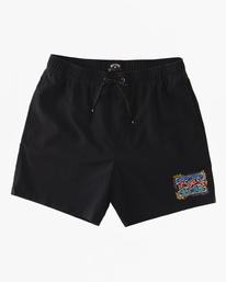 5 Boys 8-16 Riot Layback Boardshorts Black ABBJV00103 Billabong