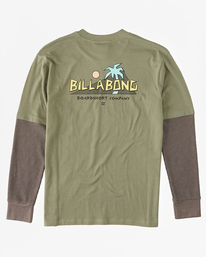 1 Boy's United Long Sleeve T-Shirt Green ABBKT00108 Billabong