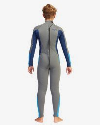 billabong, Boys' 3/2 Absolute Back Zip Full Wetsuit, ASH (ash) 302 BOYS ABSOLUTE BZ FULL ABBW100109