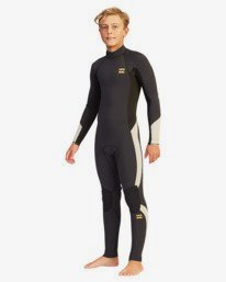 billabong, Boys' 3/2 Absolute Back Zip Full Wetsuit, BLACK ROCK (kyh0) 302 BOYS ABSOLUTE BZ FULL ABBW100109