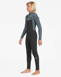 billabong, Boy's 3/2 Revolution Chest Zip Full Wetsuit, ANTIQUE BLACK (aqk) 302 BOYS REVOLUTION FULL ABBW100123