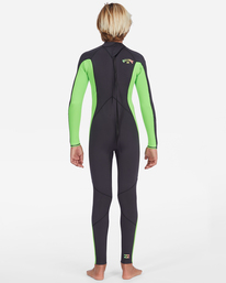 billabong, 3/2mm Absolute Haut en néoprène back zip pour Garçon 8-14, NEON GREEN (ngn) 3/2mm Absolute - Back Zip Wetsuit for Boys 8-16 ABBW100126