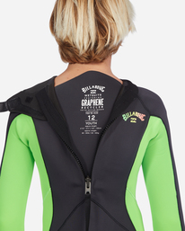 6 Boy's 4/3 Absolute Back Zip Full Wetsuit Green ABBW100127 Billabong