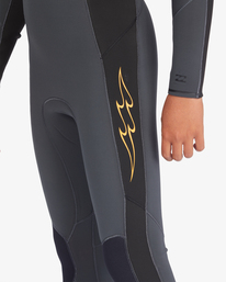 5 Boy's 3/2 Absolute Chest Zip Full Wetsuit Purple ABBW100129 Billabong